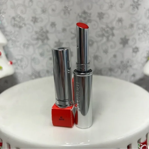MAC Cosmetics Lock Kiss 24 Hour Lipstick x7 -Gutsy-Renegade-Teaser-Ruby True-Coy - Picture 4 of 12